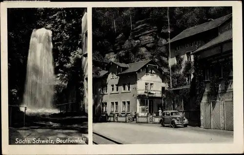 Ak Bad Schandau Sächsische Schweiz, Beuthenfall