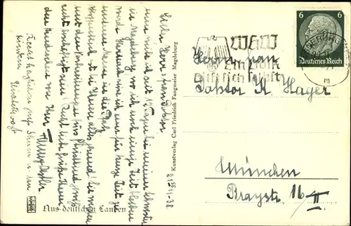 Ak Magdeburg an der Elbe, Stadttheater