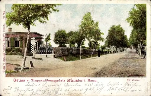 Ak Munster im Heidekreis, Truppenübungsplatz Munsterlager, Wache