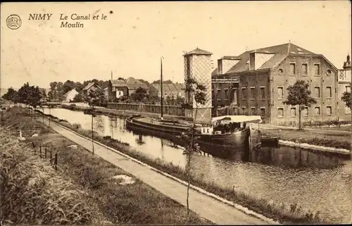 Ak Nimy Hennegau Wallonie, Le Canal et le Moulin
