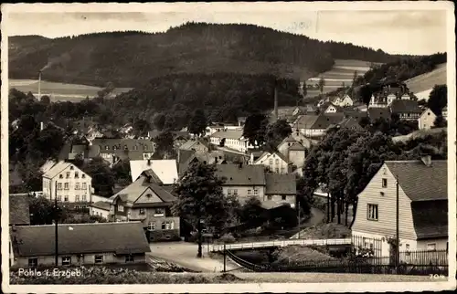 Ak Pöhla Schwarzenberg im Erzgebirge, Gesamtansicht