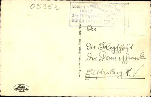 Ak Pöhla Schwarzenberg im Erzgebirge, Gesamtansicht