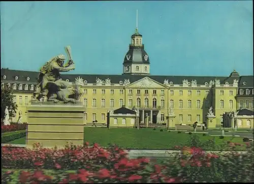 3-D Ak Karlsruhe, Schloss, Park