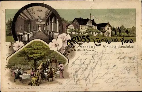 Litho Neuhaldensleben Haldensleben Börde, Kurhotel Flora, Papenberg