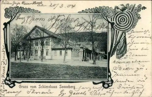 Ak Sonneberg in Thüringen, Schiesshaus