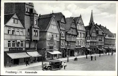 Ak Friedberg in Hessen, Kaiserstraße, Geschäfte