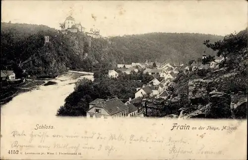 Ak Vranov nad Dyjí Frain an der Thaya Südmähren, Schloss