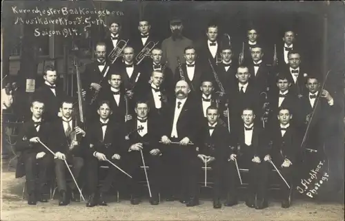 Foto Ak Königsborn Unna im Ruhrgebiet, Kurorchester, Saison 1914
