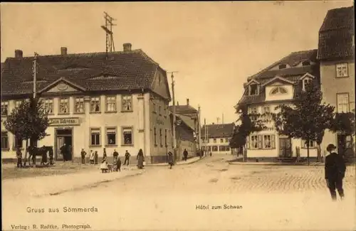 Ak Sömmerda in Thüringen, Hotel zum Schwan