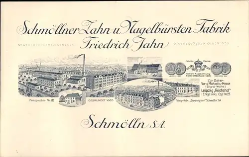 Litho Schmölln in Thüringen, Schmöllner Zahn- und Nagelbürsten-Fabrik