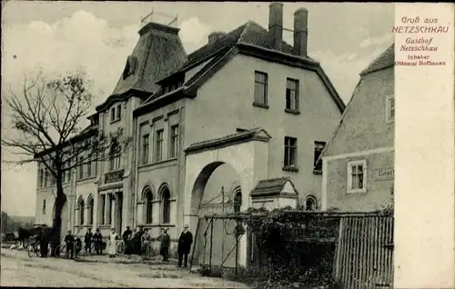 Ak Netzschkau im Vogtland, Gasthof