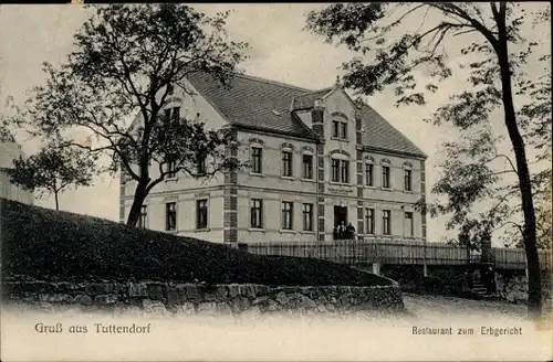 Ak Tuttendorf Halsbrücke in Sachsen, Restaurant zum Erbgericht