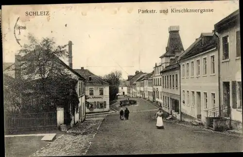 Ak Schleiz im Vogtland Thüringen, Parkstraße, Kirschkauergasse