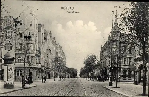 Ak Dessau in Sachsen Anhalt, Franzstraße