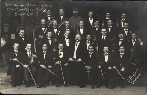 Foto Ak Königsborn Unna im Ruhrgebiet, Kurorchester, Saison 1914