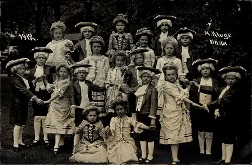 Foto Ak Unna in Westfalen, Musik Verein 1912, Kinder, Gruppenfoto