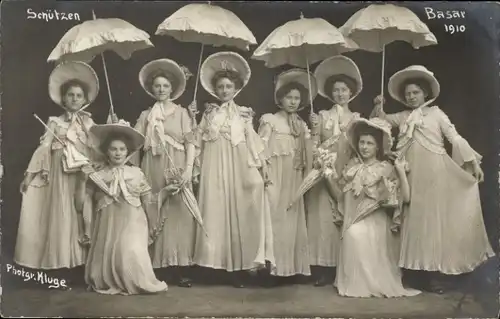 Foto Ak Unna in Westfalen, Schützen Bazar 1910, elegante Damen