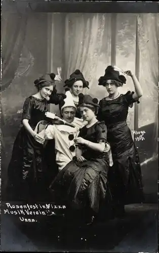Foto Ak Unna in Westfalen, Musik Verein, Rosenfest in Nizza