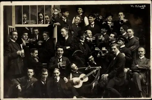 Foto Ak Unna in Westfalen, Männer, Gruppenfoto, Fotoatelier Kluge