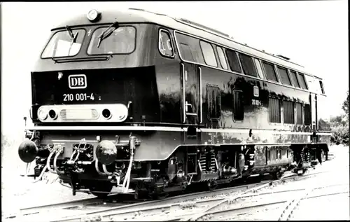 Foto Ak Fotograf Carl Bellingrodt, Deutsche Eisenbahn, Lokomotive Nr. 210 001-4