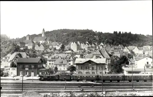 Foto Ak Fotograf Carl Bellingrodt, Deutsche Eisenbahn, Bahnhof