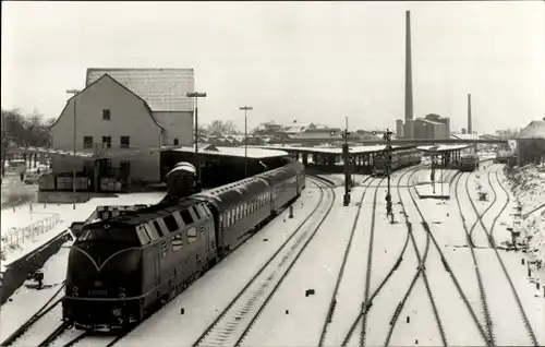 Foto Ak Fotograf Carl Bellingrodt, Deutsche Eisenbahn, Lokomotive, Bahnhof