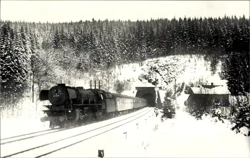 Foto Ak Fotograf Carl Bellingrodt, Deutsche Eisenbahn, Dampflokomotive