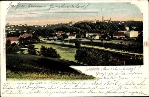 Ak Złotoryja Goldberg Schlesien, Gesamtansicht