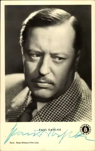 Ak Schauspieler Paul Dahlke, Portrait, Autogramm