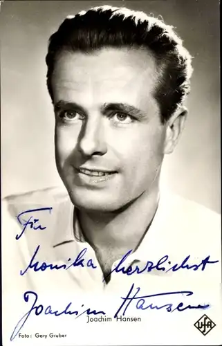 Ak Schauspieler Joachim Hansen, Portrait, Autogramm