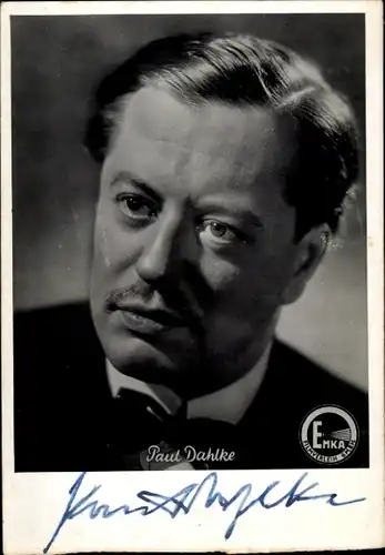 Ak Schauspieler Paul Dahlke, Portrait, Autogramm