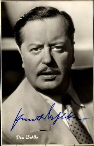 Ak Schauspieler Paul Dahlke, Portrait, Autogramm