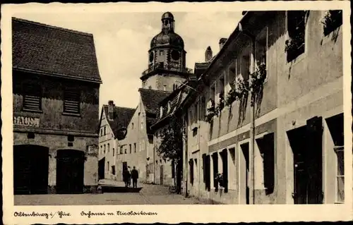 Ak Altenburg in Thüringen, Partie mit Nicolaiturm