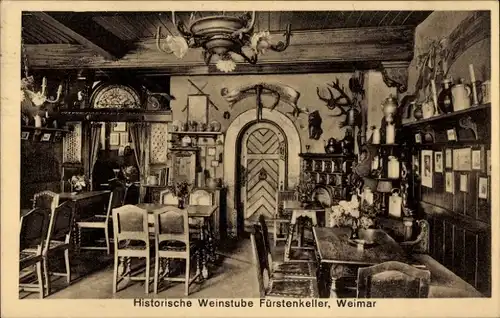 Ak Weimar in Thüringen, Weinstube Fürstenkeller