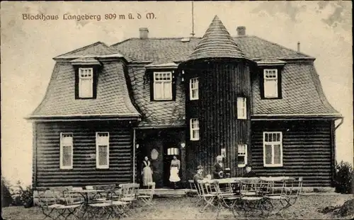 Ak Gehren Ilmenau in Thüringen, Langeberg, Blockhaus