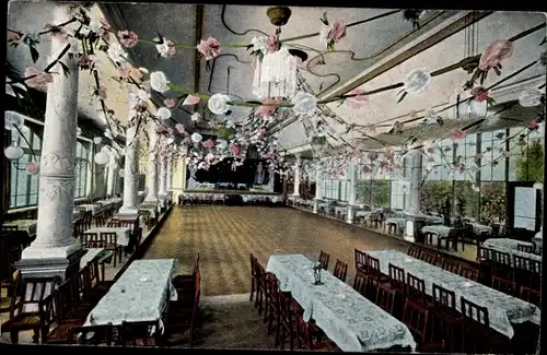 Ak Gera in Thüringen, Blick in den Palmengarten Saal, Inh. Otto Uhlmann