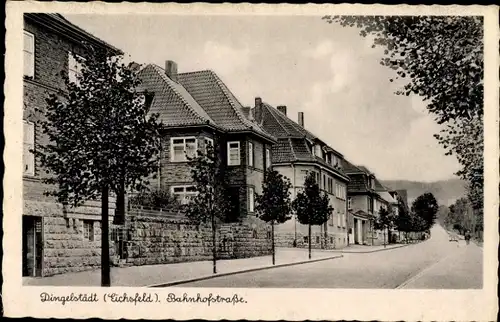 Ak Dingelstädt im Eichsfeld Thüringen, Bahnhofstraße