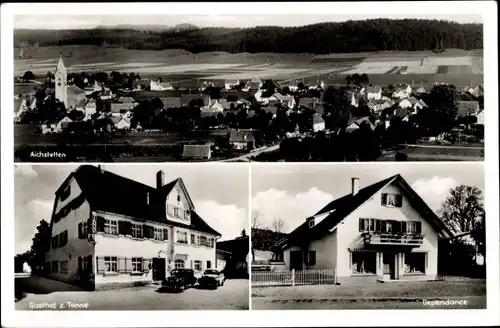 Ak Aichstetten im Allgäu Württemberg, Gasthof zur Tanne, Dependance, Panorama