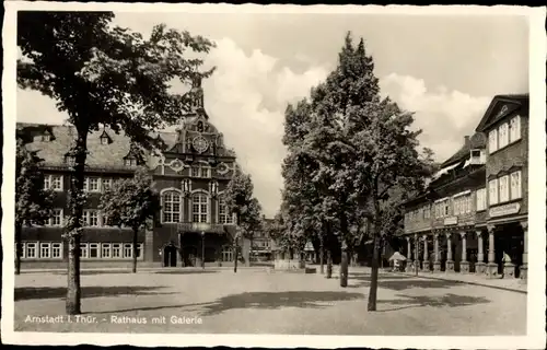 Ak Arnstadt in Thüringen, Rathaus, Galerie