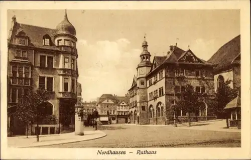 Ak Nordhausen am Harz, Rathaus