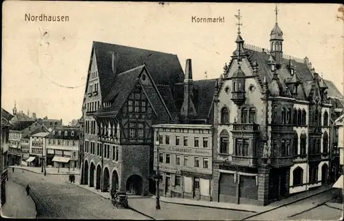 Ak Nordhausen am Harz, Kornmarkt