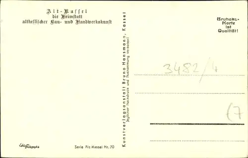 Ak Kassel in Hessen, Altstadt, Holzmarkt, Passanten