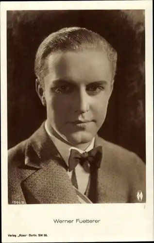 Ak Schauspieler Werner Fuetterer, Portrait, Ross Verlag 1566 2