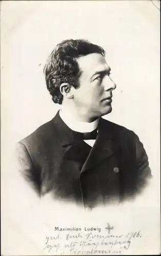 Ak Schauspieler Maximilian Ludwig, Portrait