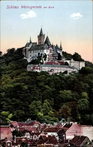 Ak Wernigerode im Harz, Schloss Wernigerode