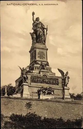 Ak Rüdesheim am Rhein, Niederwald Nationaldenkmal