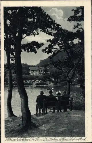 Ak Bad Lauterberg im Harz, Wiesenbeker Teich, Seufzer Bank