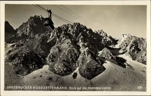 Ak Innsbruck in Tirol, Nordkettenbahn, Hafelekarstation