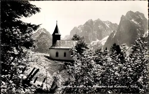 Ak Kufstein in Tirol, Antonius Kapelle im Kaisertal