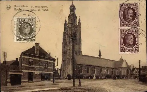 Ak Roeselaere Rousselare Roeselare Westflandern, St.-Michel-Kirche